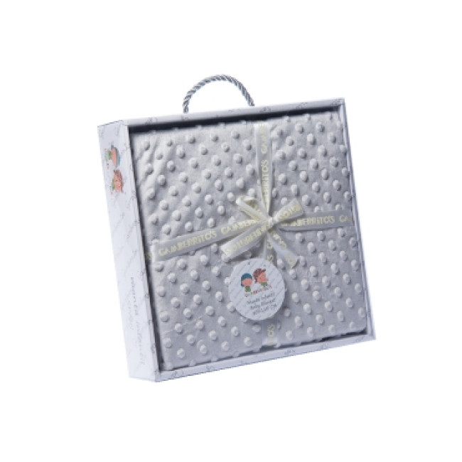 Gamberritos Κουβέρτα Microfiber Γκρι 80x110εκ.