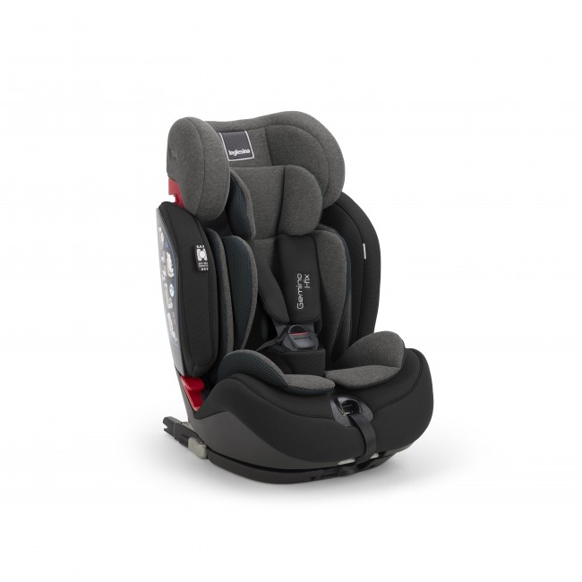 Inglesina Κάθισμα Αυτοκινήτου Gemino Isofix GR 1/2/3 Vulcan Black