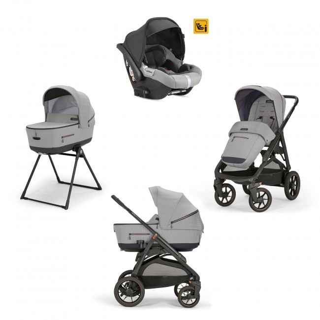 Inglesina Πολυκαρότσι Aptica XT Quattro Darwin Horizon Grey + Black Σκελετός