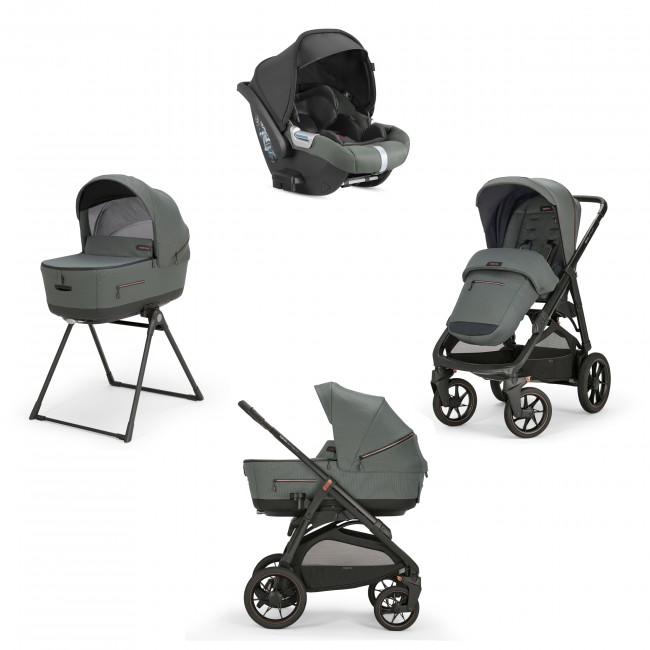 Inglesina Πολυκαρότσι Aptica XT Quattro Cab Taiga Green + Black Σκελετός