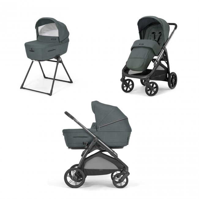 Inglesina Πολυκαρότσι Aptica Duo Emerald Green + Litio Black Σκελετός