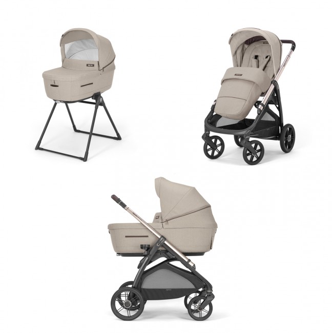 Inglesina Πολυκαρότσι Aptica Duo Pashmina Beige + Paladio Black Σκελετός