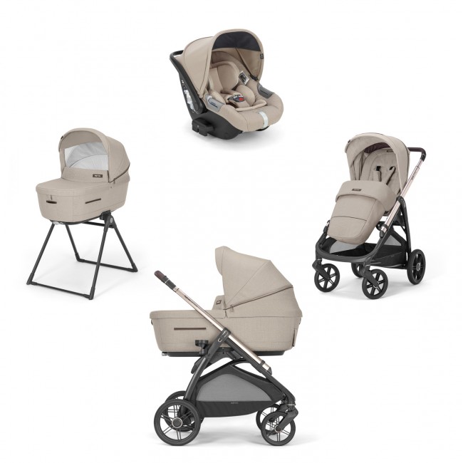 Inglesina Πολυκαρότσι Aptica Quattro Cab Pashmina Beige + Paladio Black Σκελετός
