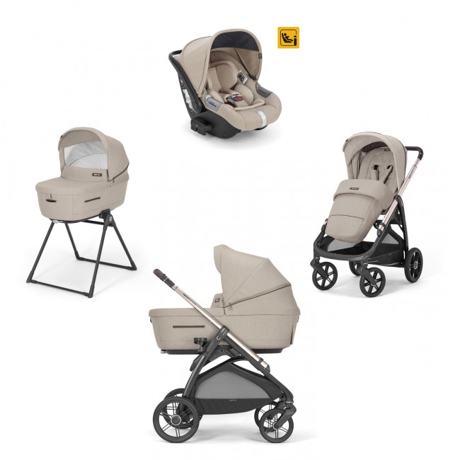 Inglesina Πολυκαρότσι Aptica Quattro Darwin Pashmina Beige + Paladio Black Σκελετός