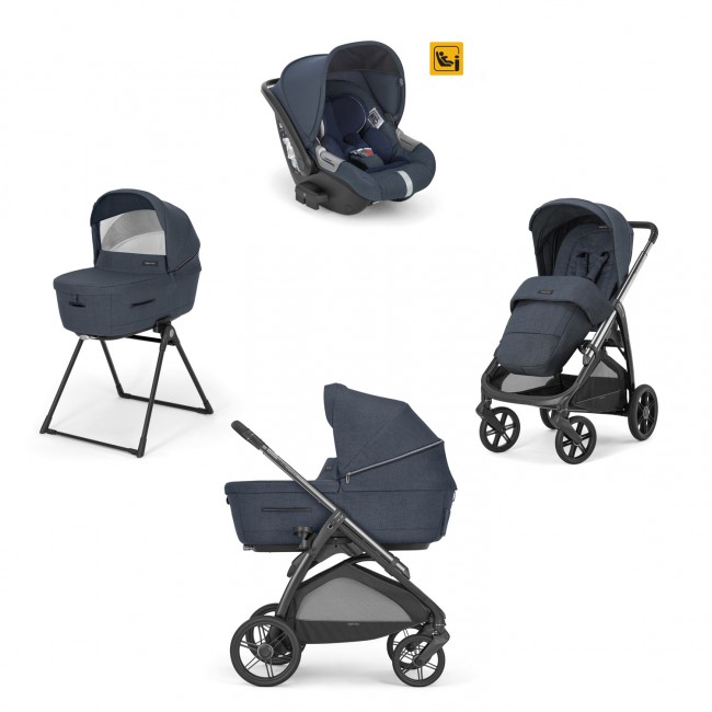 Inglesina Πολυκαρότσι Aptica Quattro Darwin Resort Blue + Litio Black Σκελετός