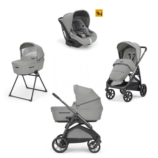 Inglesina Πολυκαρότσι Aptica Quattro Darwin Satin Grey + Litio Black Σκελετός