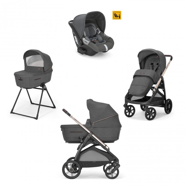 Inglesina Πολυκαρότσι Aptica Quattro Darwin Velvet Grey + Litio Black Σκελετός