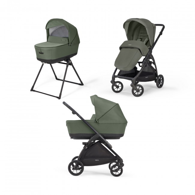 Inglesina Πολυκαρότσι Electa Duo Tribeca Green + Μαύρος Σκελετός