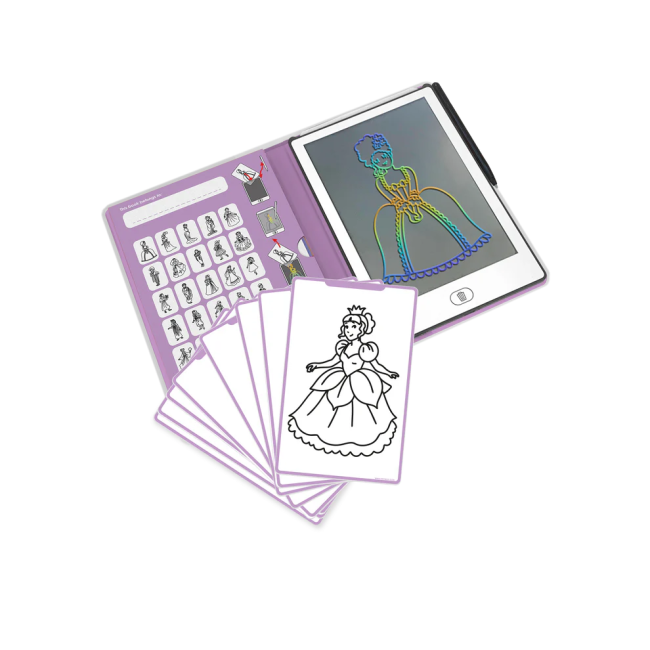 Kidywolf Tablet Ζωγραφικής με Οθόνη LCD (30 κάρτες)- Princess