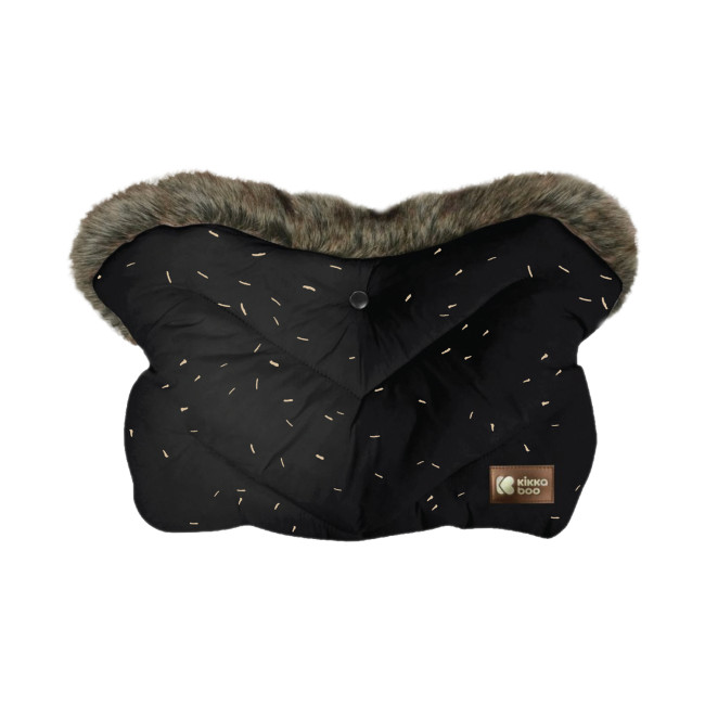 Kikka Boo Γάντια Καροτσιού Luxury Fur Confetti Black