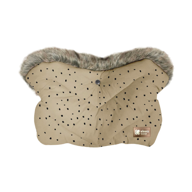 Kikka Boo Γάντια Καροτσιού Luxury Fur Dots Beige