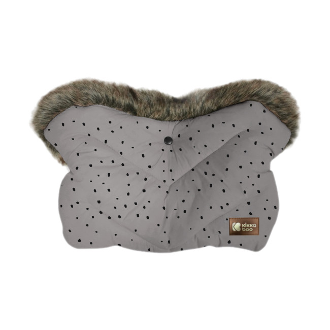 Kikka Boo Γάντια Καροτσιού Luxury Fur Dots Grey