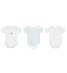 KikkaBoo Σετ Κορμάκια 3τμχ 0-3m Stripy Friends