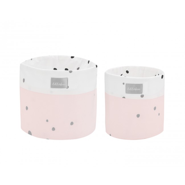 Kikka Boo Βρεφικά Καλάθια Καλλυντικών 2 τμχ. 22cm & 18cm Bear With Me Pink
