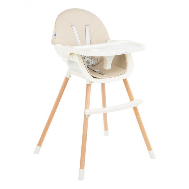 Kikka Boo Καρέκλα Φαγητού 2 σε 1 Nutri Wood Beige