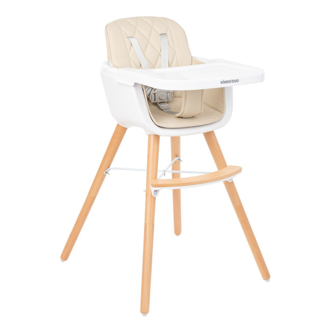 Kikka Boo Καρέκλα Φαγητού 2 σε 1 Woody Beige