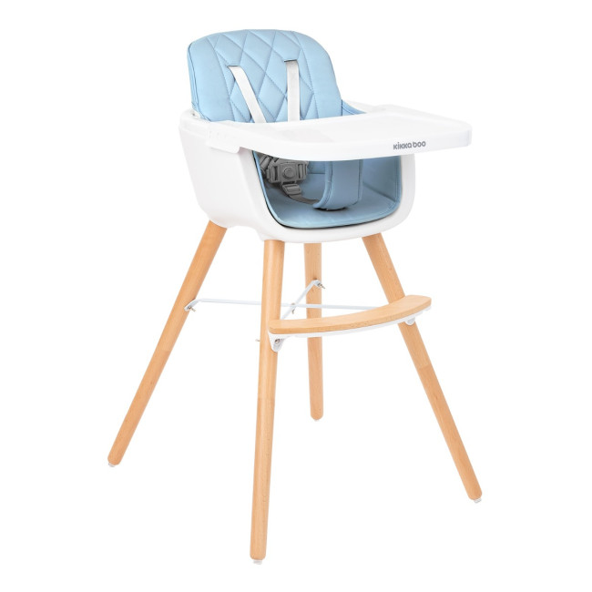 Kikka Boo Καρέκλα Φαγητού 2 σε 1 Woody Blue