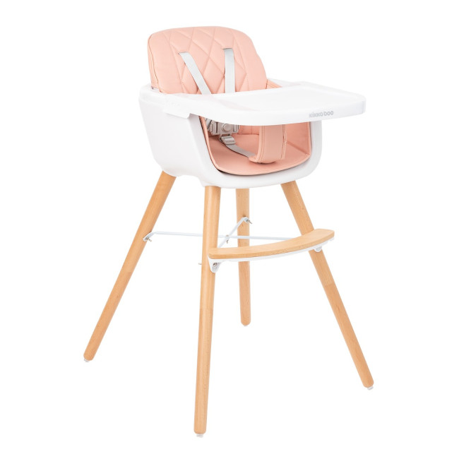 Kikka Boo Καρέκλα Φαγητού 2 σε 1 Woody Pink