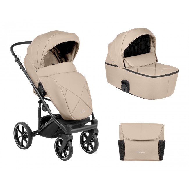 Kikka Boo Πολυκαρότσι 2 σε 1 Με Σκληρό Πορτ Μπεμπέ Amani Beige
