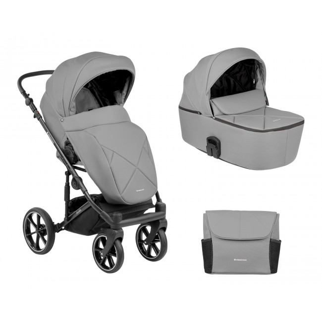 Kikka Boo Πολυκαρότσι 2 σε 1 Με Σκληρό Πορτ Μπεμπέ Amani Grey