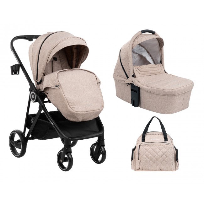 Kikka Boo Πολυκαρότσι 2 σε 1 Με Πορτ Μπεμπέ Gianni Beige 2023