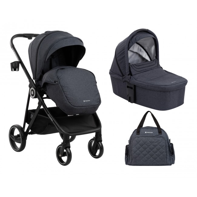Kikka Boo Πολυκαρότσι 2 σε 1 Με Πορτ Μπεμπέ Gianni Navy 2023
