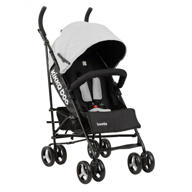 Kikka Boo Καρότσι Μπαστούνι Beetle Light Grey