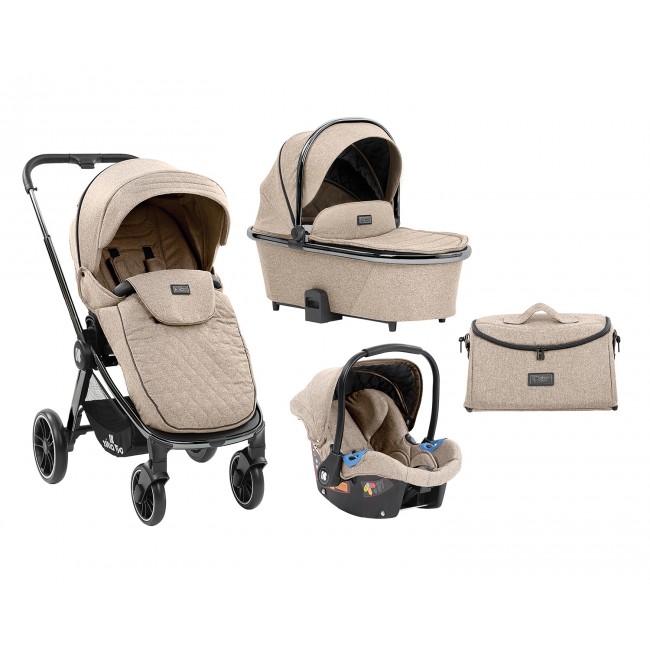 Kikka Boo Πολυκαρότσι Vicenza 3 σε 1 Premium Beige