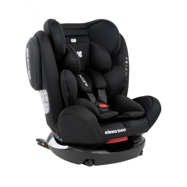 Kikka Boo Κάθισμα Αυτοκινήτου 0-1-2-3 (0-36 kg) 4 Fix DOUBLE ISOFIX Black 2020