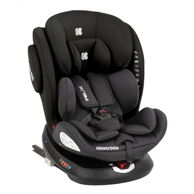 Kikka Boo Κάθισμα Αυτοκινήτου 0-1-2-3 (0-36 kg) Felix ISOFIX Black