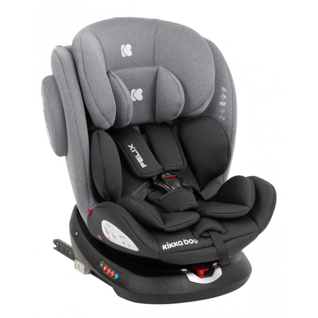 Kikka Boo Κάθισμα Αυτοκινήτου 0-1-2-3 (0-36 kg) Felix ISOFIX Dark Grey