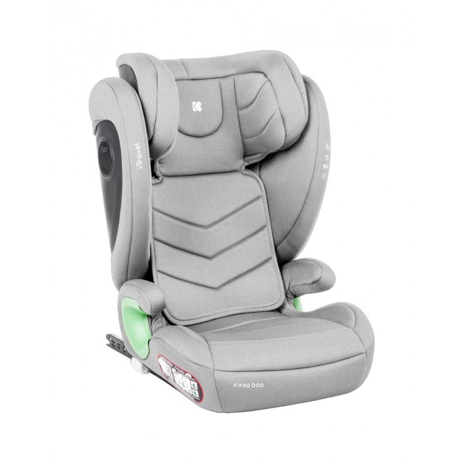 Kikka Boo Κάθισμα Αυτοκινήτου 100-150 cm i-Travel i-SIZE Light Grey