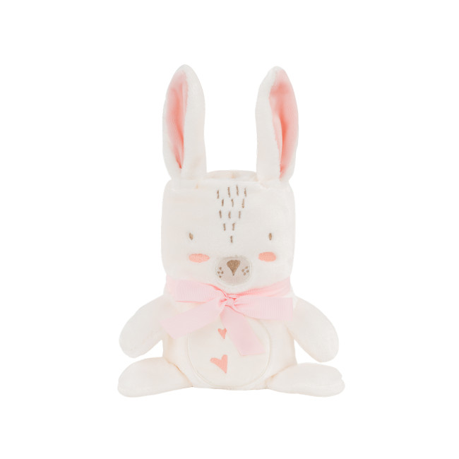 Kikka Boo Τρισδιάστατη Κεντητή Κουβέρτα Δώρου Rabbits In Love