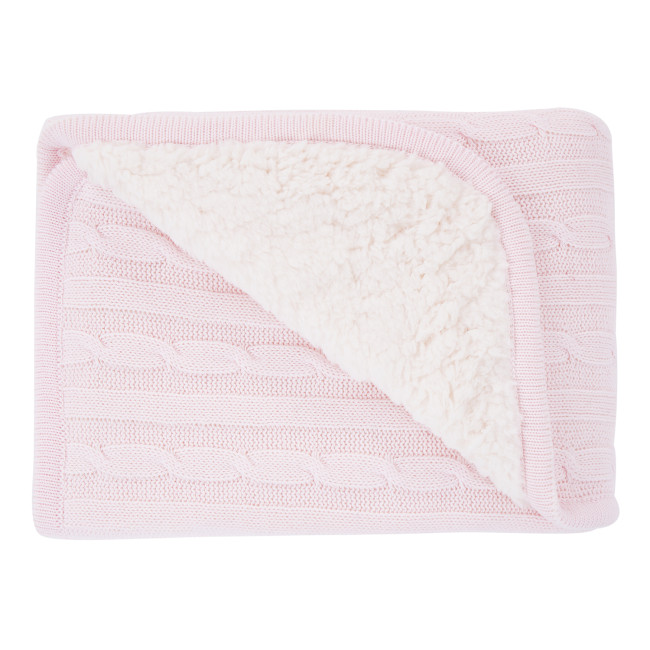 Kikka Boo Πλεκτή Κουβέρτα Σέρπα Light Pink