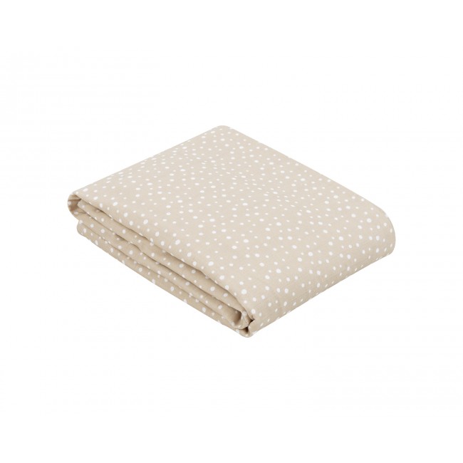 Kikka Boo Μουσελίνα Κουβέρτα Διπλής Όψεως 100x100cm Dots Beige