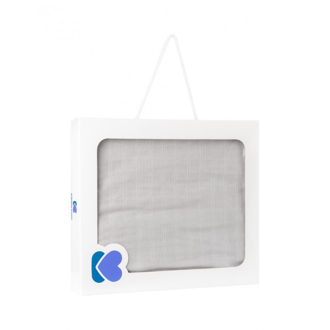 Kikka Boo Μουσελίνα Κουβέρτα 120x120cm Grey