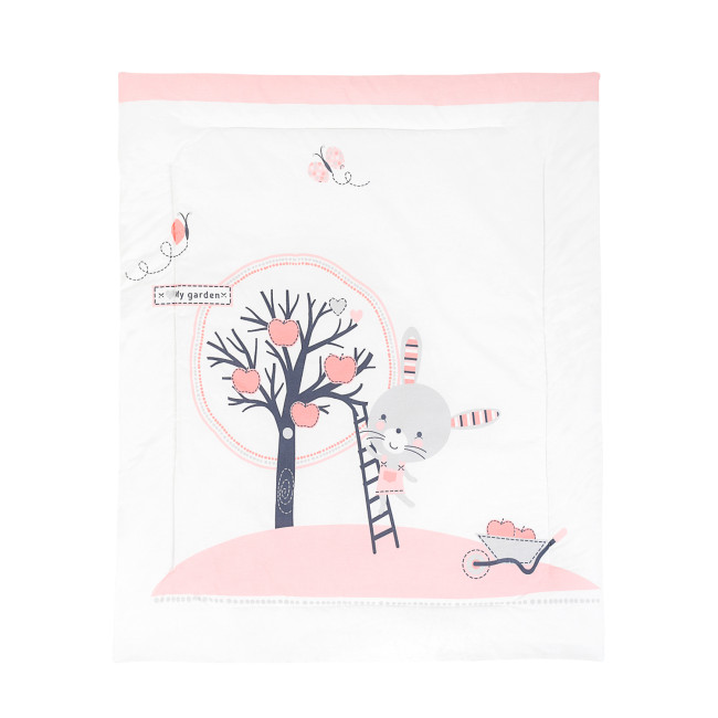 Kikka Boo Βαμβακερή Καπιτονέ Κουβέρτα Ranforce 90x110cm Pink Bunny