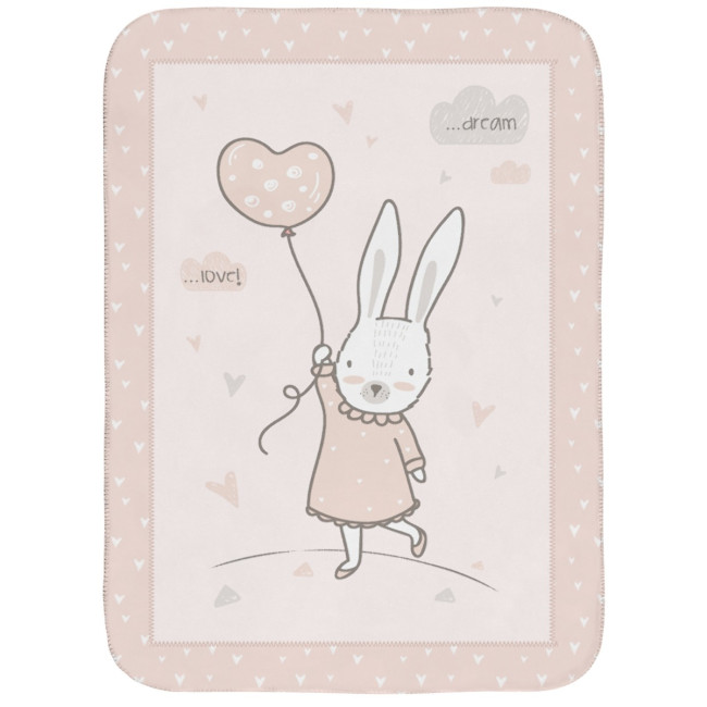 Kikka Boo Πολύ Μαλακή Κουβέρτα 80x110cm Rabbits In Love