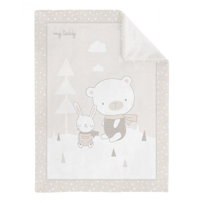 Kikka Boo Πολύ Μαλακή Κουβέρτα Σέρπα 80x110cm My Teddy