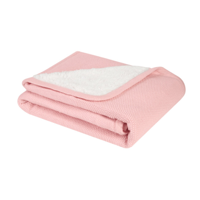 Kikka Boo Πλεκτή Βαμβακερή Κουβέρτα Σέρπα Dream Big Pink