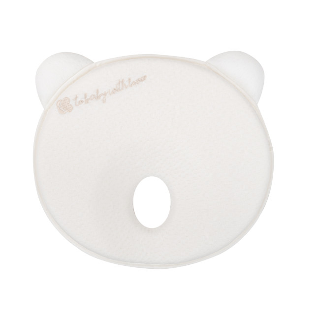 Kikka Boo Βρεφικό Εργονομικό Μαξιλάρι Memory Foam Bear Airknit White