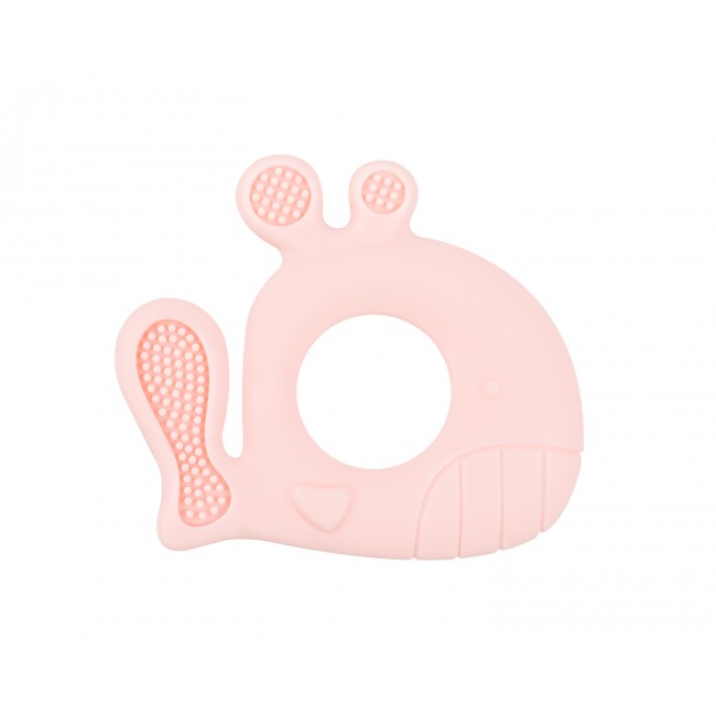 Kikka Boo Μασητικό Σιλικόνης Whale Pink