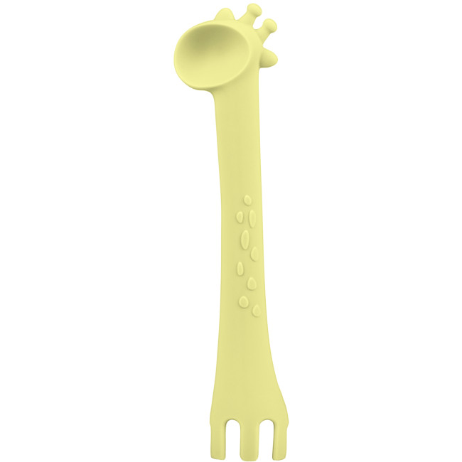 Kikka Boo Κουτάλι Σιλικόνης Giraffe Yellow