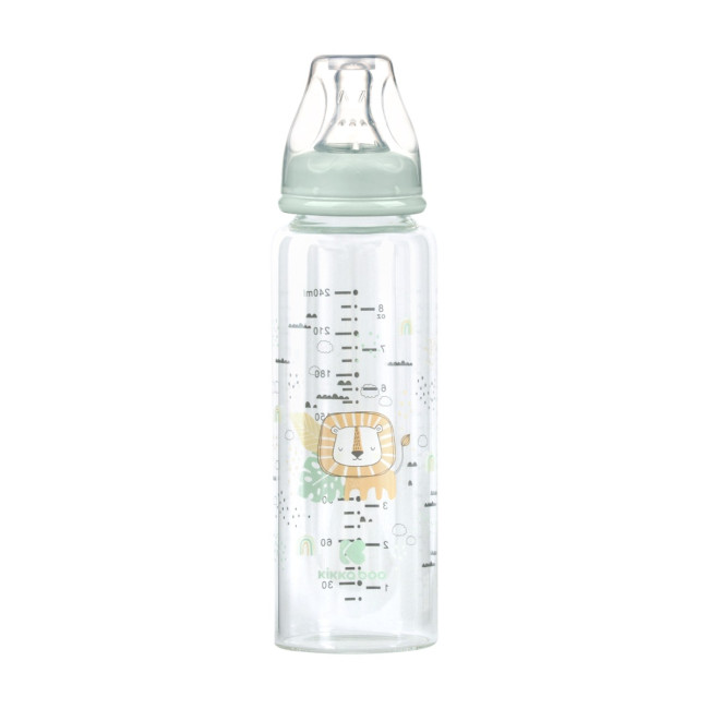 Kikka Boo Γυάλινο Μπιμπερό 240ml Savanna Mint