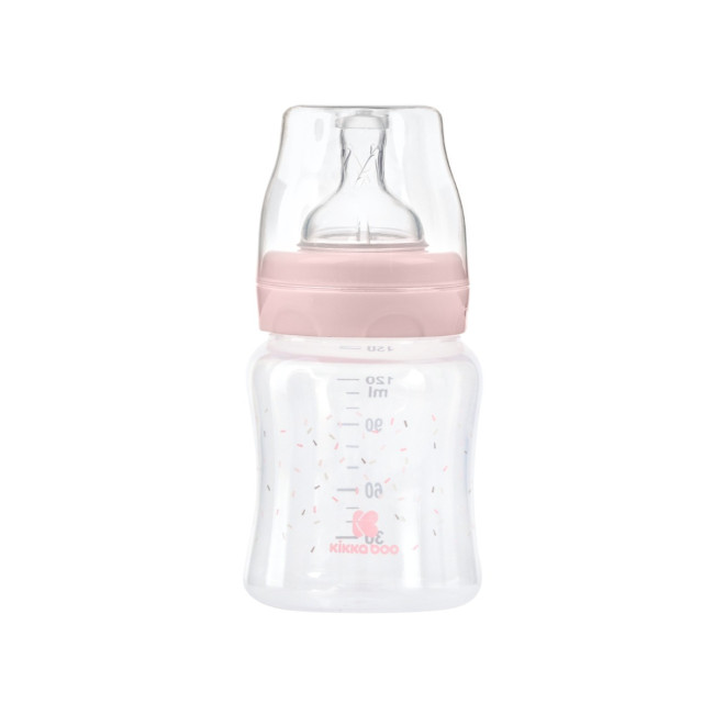 Kikka Boo Μπιμπερό PP 120ml Hippo Dreams Pink