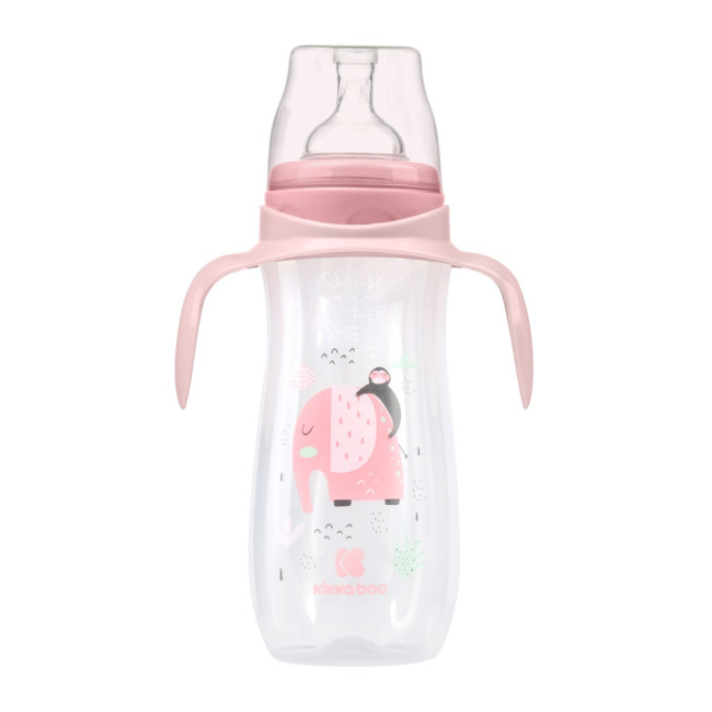 Kikka Boo Μπιμπερό PP 400ml Jingle Jungle Pink
