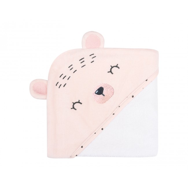 Kikka Boo Μπουρνούζι 90x90cm Bear With Me Pink