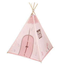 Kikkaboo Παιδική Σκηνή Με Χαλάκι Pink House