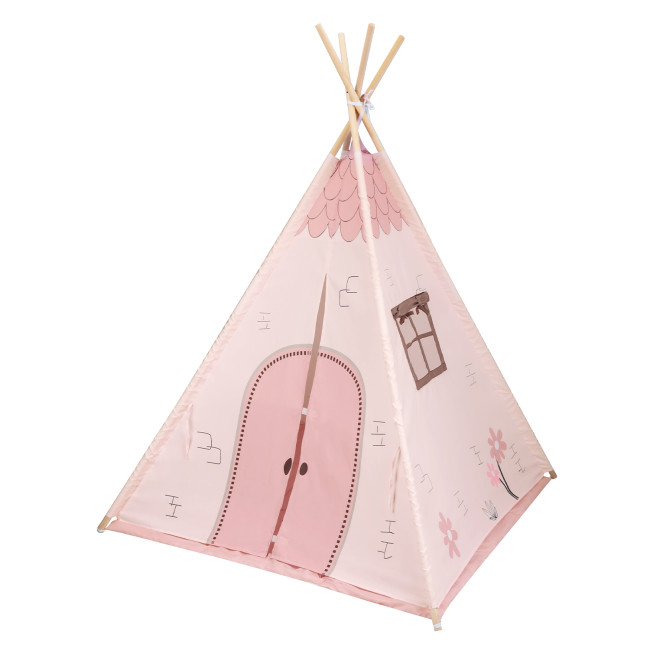 Kikkaboo Παιδική Σκηνή Με Χαλάκι Pink House