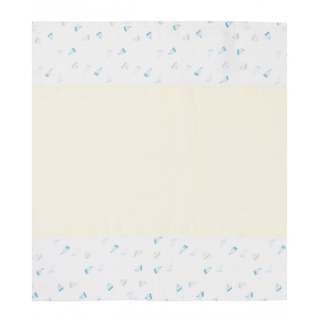 Kikka Boo Πάνα Αγκαλιάς Μουσελίνας 75x70cm Ships